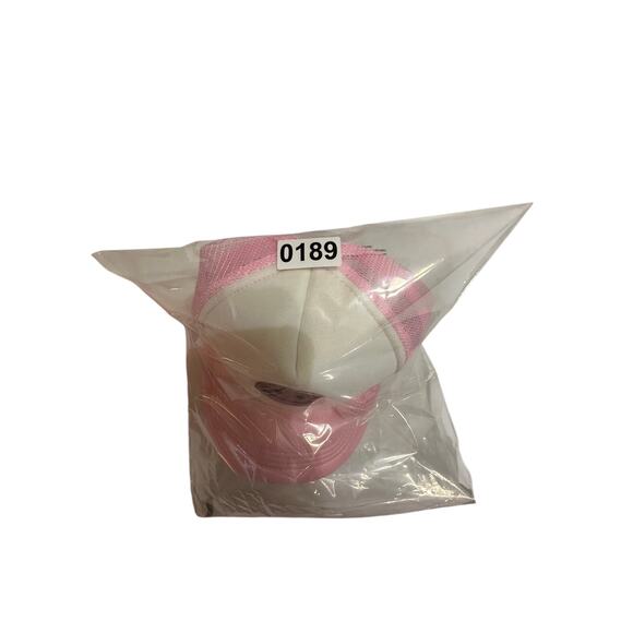 Pink Smiley Trucker Hat – Glitter Patch Mesh Back Cap - Picture 5 of 5